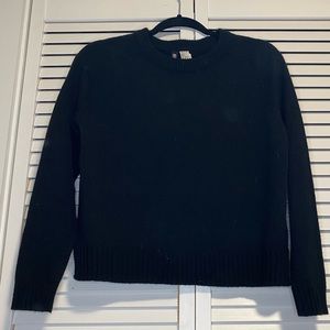 H&M cropped sweater black size small